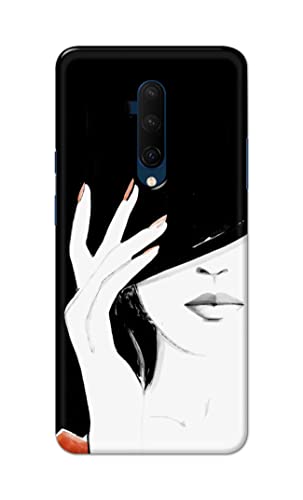 Image of PRINTFIDAA Photo of Beautiful Girl Hard Back Cover for OnePlus 7T Pro /OnePlus 7 Pro Back Cover -(P6) KAT1005