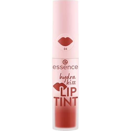 Essence Cosmetics Hydra Kiss Lip Tint encre à Lèvres, Longue Durée, Effet Colorant, Naturel, Brillant (4ml)