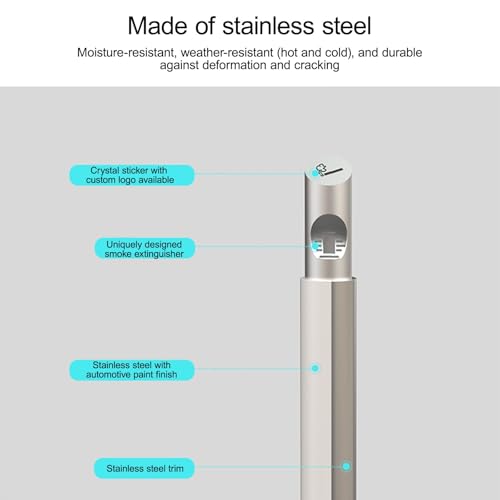 Steel Lockable Trash Can for Secure Waste Disposal in Patios, Gardens, Hotels, Pubs & Offices - Durable Standing Waste Container with Key Lock System