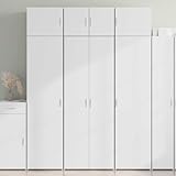 【Facilité d’utilisation】Equipé de poignées pratiques, ce buffet haut permet une ouverture et fermeture fluides. Conçu pour être facile à utiliser, il s'intègre parfaitement dans la salle à manger ou la cuisine. Son design fonctionnel en fait un meuble pratique pour organiser des objets et garder la pièce bien rangée.
