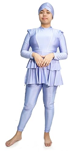 Traje de Baño Burkini Modesto (Morado, M=38)