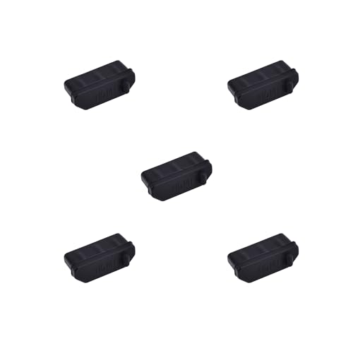 Image of 5 PCS HDMI Port Anti-dust Plugs, Silicone Covers Caps Stoppers, Port Protector for TV, Computer, Other Devices, 0.51 x 0.19 (LxW)