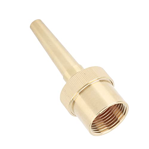 Honio Brass AdjustableFountain Nozzle, Spherical Joint Brass Direct Fountain Nozzle Female Screw Connection Large Injection Volume for Park (G1in 13.4CM)
