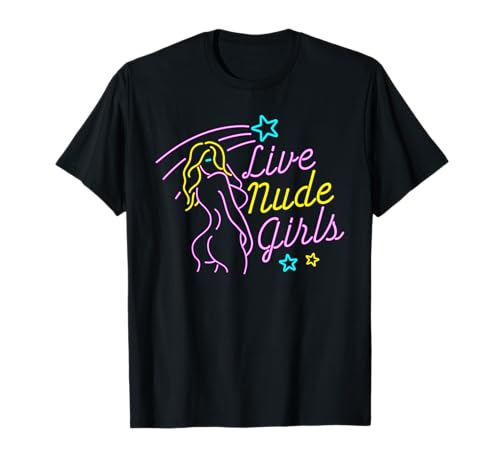 Camiseta con diseño de tira de chicas desnudas Camiseta