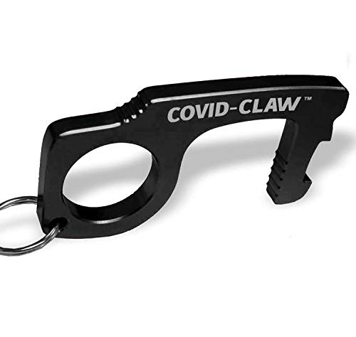 CovidClaw Tool – The Hand Hygiene Anodized Aluminum Touchless Keychain Tool –...
