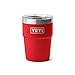 YETI Rambler 16 oz Stackable Tumbler, Vacuum Insulated, Stainless Steel with MagSlider Lid, Rescue Red