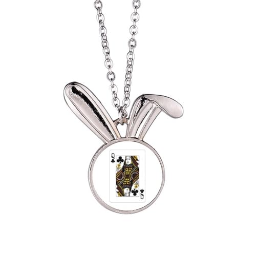 Collier lapin carte à jouer Club Q, le cadeau original parfait à offrir