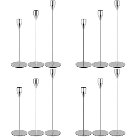 Set mit 12 silbernen Kerzenhaltern Cover