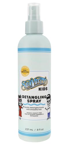 Suavecito 子供用 もつれ解消スプレー - 栄養を与え優しい植物ベースのデタングラー 心を落ち着かせるカモミールの香り - 硫酸塩、パラベン、フタル酸エステル不使用 - クルーエルティフリー 8オンス : ビューティー