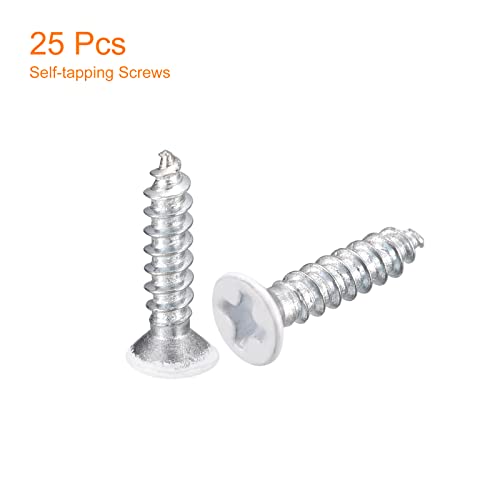 Tornillos autorroscantes planos 3x15mm 25 unidades miniatura 3