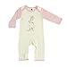 Touched by Nature Baby Organic Cotton Coveralls, Bunny 1-Pack, 6-9 Months
