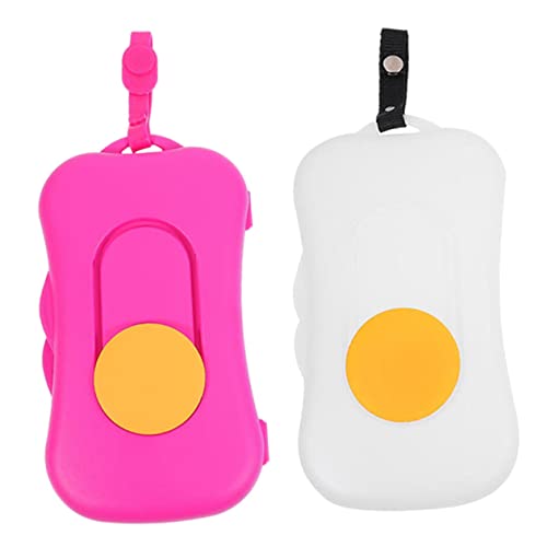 Totority 2 Cajas De Pañuelos para Bebé Maletas De Viaje Contenedor Al Aire Soporte De Plástico Contenedor De Toallitas para Llevar Soporte para Toallitas Soporte para Toallitas