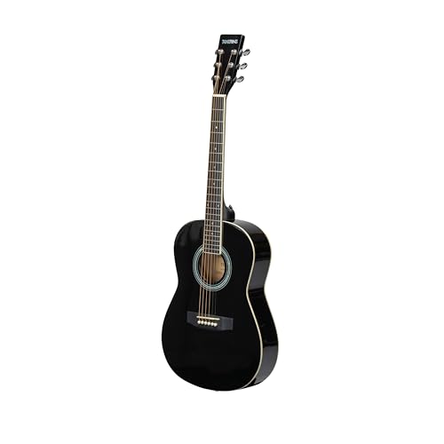 Image of Progressa Series Guitar: 36H Semi Acoustic Guitar - 36 Inches (Black) | 6-String Natural Finish Wooden Guitar | Right Hand Semi Acoustic Guitar Kit for Beginners, Professional & Adults