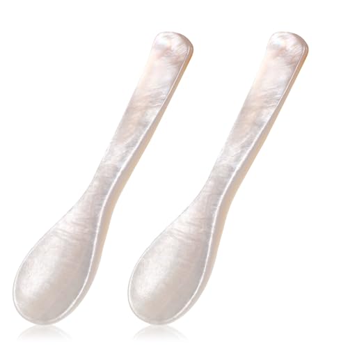 2Pcs Caviar Spoons, 3.5 Inch Mother of Pearl Spoon...