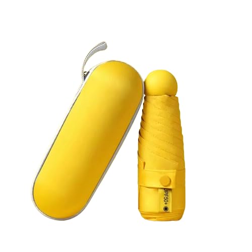 Compact Mini Umbrella with Case Cover for Men & Women (Manual Open) Compact Travelling Umbrella, Polyester & UV Protection Fabric for Summer Anti-Slip Handle- Use in Rain & Summer- 5 Flod Frame-image-48