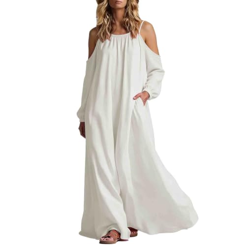 Robe d'été longue en coupe premium avec finitions soignées et dos nu raffiné