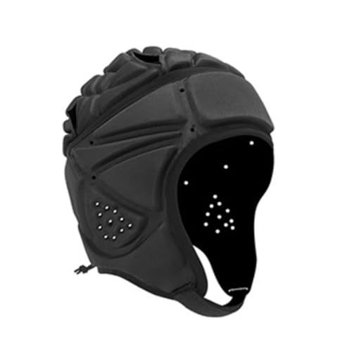 Football Helmet Rugby Headguards Padded Helmet Reduce Impact Collision for Protection Padding Soft for Headgear Protective Gear(Black)