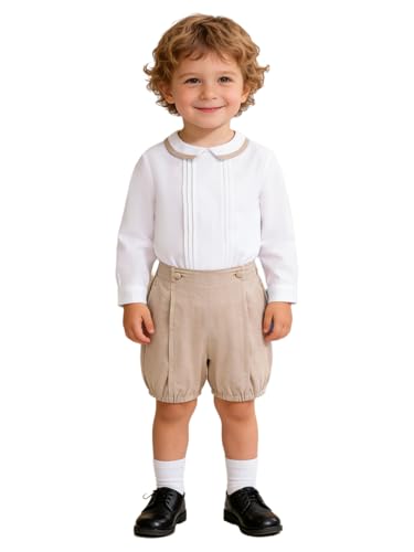 Ensemble d'été bébé fille 9-12 mois avec chemise manches longues et short