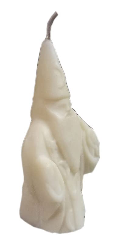 PHOBIS White Merlin Wizard Candle Ritual Candle Wiccan Candle Spell Candle (Pack of 1)