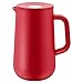 Produktbild WMF Impulse Thermoskanne 1l, Isolierkanne für Tee oder Kaffee, Druckverschluss, hält Getränke 24h kalt & warm, rot