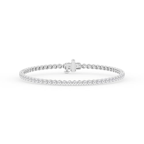 Belacqua Lab Grown Diamond Tennis Bracelet in Silver