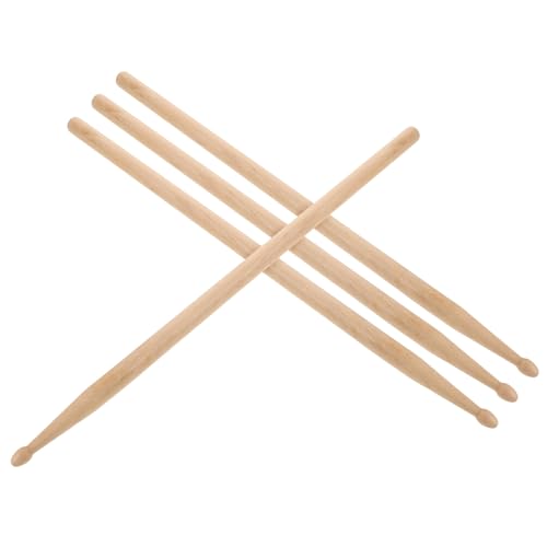 Baquetas de madera de arce 5B TOYANDONA 4 piezas miniatura 1
