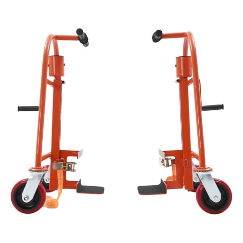 Undercat Manual Furniture Move Tool, Set of 2 Equipment Mover Crate Mover, Heavy Duty Moving Dolly, 1300lbs Load Capacity Machinery Mover, Orange