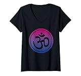 Photo Gallery donna om segno lgbtq bisex bandiera vintage namaste chakra gay pride maglietta con collo a v Photo Gallery donna om segno lgbtq bisex bandiera vintage namaste chakra gay pride maglietta con collo a v