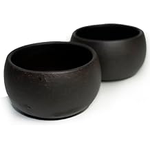 Teacup 2pcs Chinese Yixing Clay Genuine Black Sand Heijingan Zisha GongfuTea Cups Round drum M