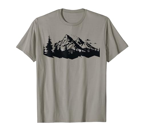 Alpen Berge im Wald mit Bäumen Natur die Berge T-Shirt