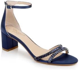 Jewel Badgley Mischka Joanne Strappy Block Heel - Image 2