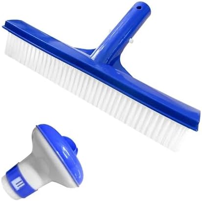 2 in 1 Swimming Pool Cleaning Kit, Pool Dispenser, 9" Pool Brush for Step,
