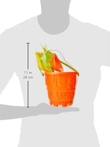 RAM ONLINE 5 Pieces Childrens Kids Beach Spade Sand Bucket Set each Sand Bucket Castle Set Tools With Rake and Spade Tools Children Outdoor Toy For your Spring/Summer Holiday