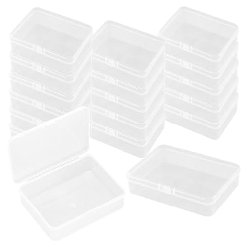 WYAN 18 Organizador de Almacenamiento Transparente, Cajas de Plástico de Almacenamiento, Caja Organizadora de Cuentas, para guardar joyas, artesanía, abalorios y objetos pequeños WYAN 18 Organizador de Almacenamiento Transparente, Cajas de Plástico de Almacenamiento, Caja Organizadora de Cuentas, para guardar joyas, artesanía, abalorios y objetos pequeños