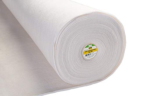 Plush Addict Vlieseline/Vilene Watte aus Baumwoll-Mischgewebe, 244 cm breit, 279 leichte und gemischte Mischung, Meterware Cover