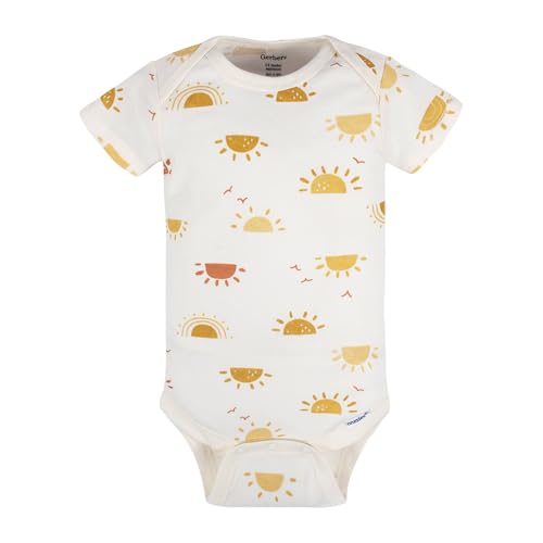 Image of Gerber Unisex Baby 5-Pack Short Sleeve Variety Onesies Bodysuits