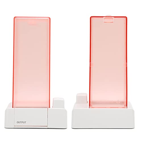 Porta Dischetti di Cotone Automatico Trasparente, Dispenser Automatico di Dischetti di Cotone con Porta Dischetti di Cotone con Fondo Antiscivolo Adatto per Bagni e Camere da