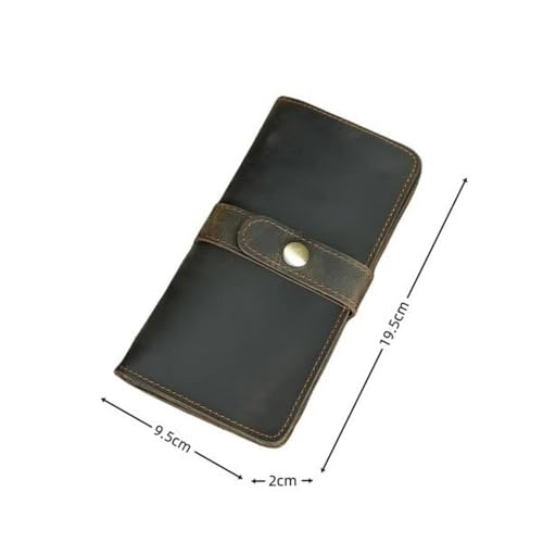 Mens Wallet Men's Long Simple Money Clip Vintage Wallet RFID Blocking(Colour 2)3