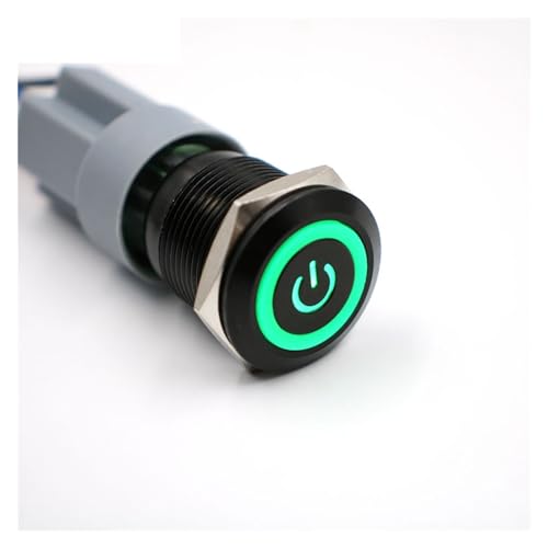 Bouton poussoir étanche 19mm interrupteur klaxon moteur pour auto 12V