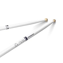 Hickory is the most popular wood choice for drumsticks due to its resilience, responsiveness, durability, and classic feel Diameter: .700" Length: 17" Round tip provides a robust sound on the marching snare drum Medium taper for balanced response and...