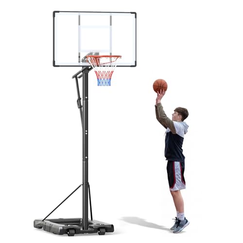 COSTWAY 10FT Basketball Hoop and Stand for Kids and Adult (170-305cm)