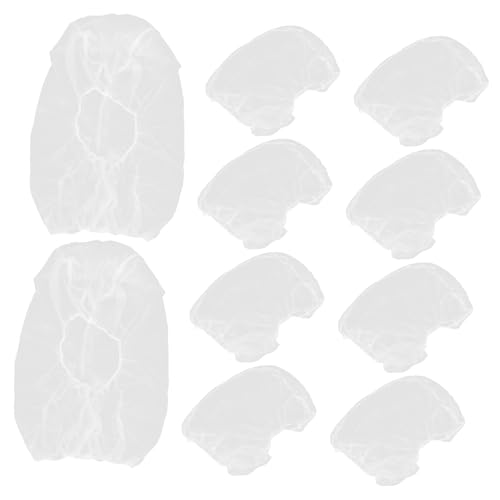 Abaodam 50pcs Non Woven Elastic Hair Nets for Food Service Salon and Industrial Use Full Coverage Covers for Comfort and Versatility