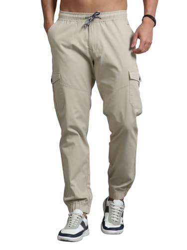 Image of U.S. Pitchers Mens Twill Laffer Cargo Joggers I 6 Pocket Utility Pants I Stylish Comfort Fit I 12 Colors I Sizes 30 to 38
