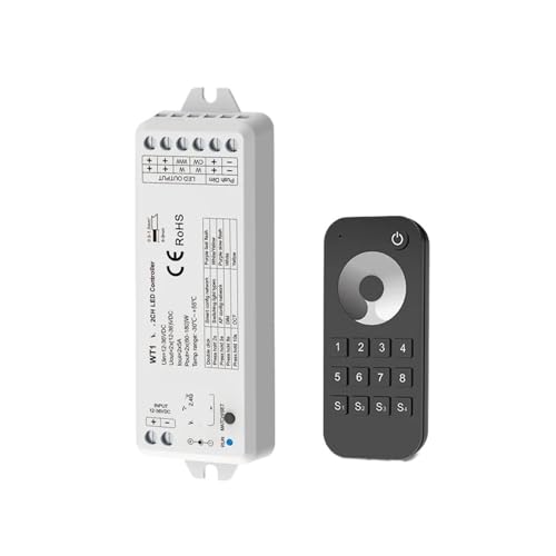 Controlador de tira de luz CCT WT1 con mando RT8 regulador inteligente LED 12-36V DC