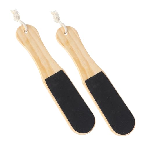 VALICLUD 2 Piezas Tabla para frotar los pies escofina de pies herramienta para quitar callos en los pies herramienta para raspar los pies De madera