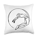 Trampolinist Trampoline Practice Throw Pillow