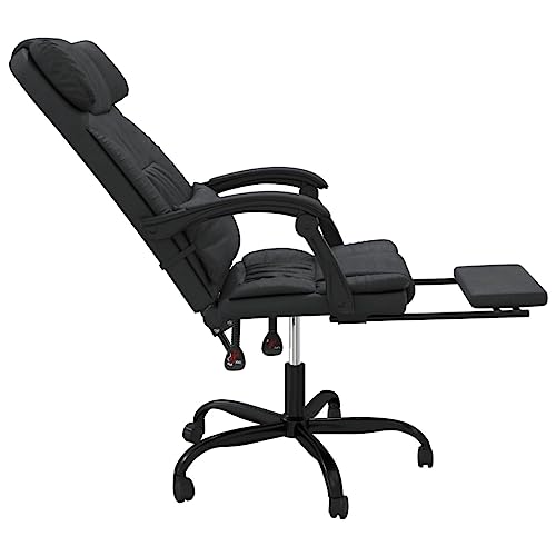 Fauteuil de bureau inclinable avec dossier réglable et roulettes 360° - 8