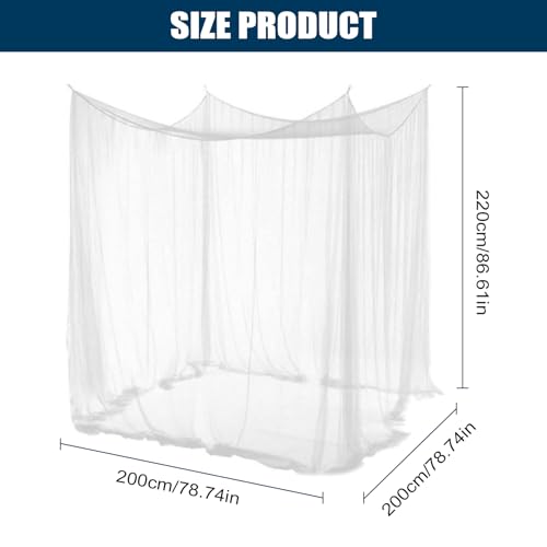 Mosquitera de material resistente con diseño plegable ligero y toldo para cama 3