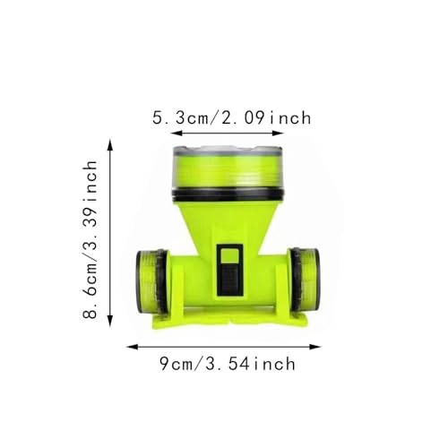 Dynwave Farol de mergulho Luz de mergulho portátil Suprimentos Farol de cabeça Lanterna para pesca n