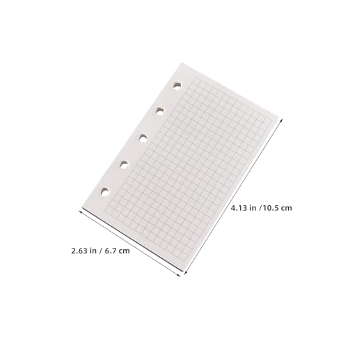 9 Cahiers à Spirale Vierge Recharges Lignées Quadrillées pour Carnets